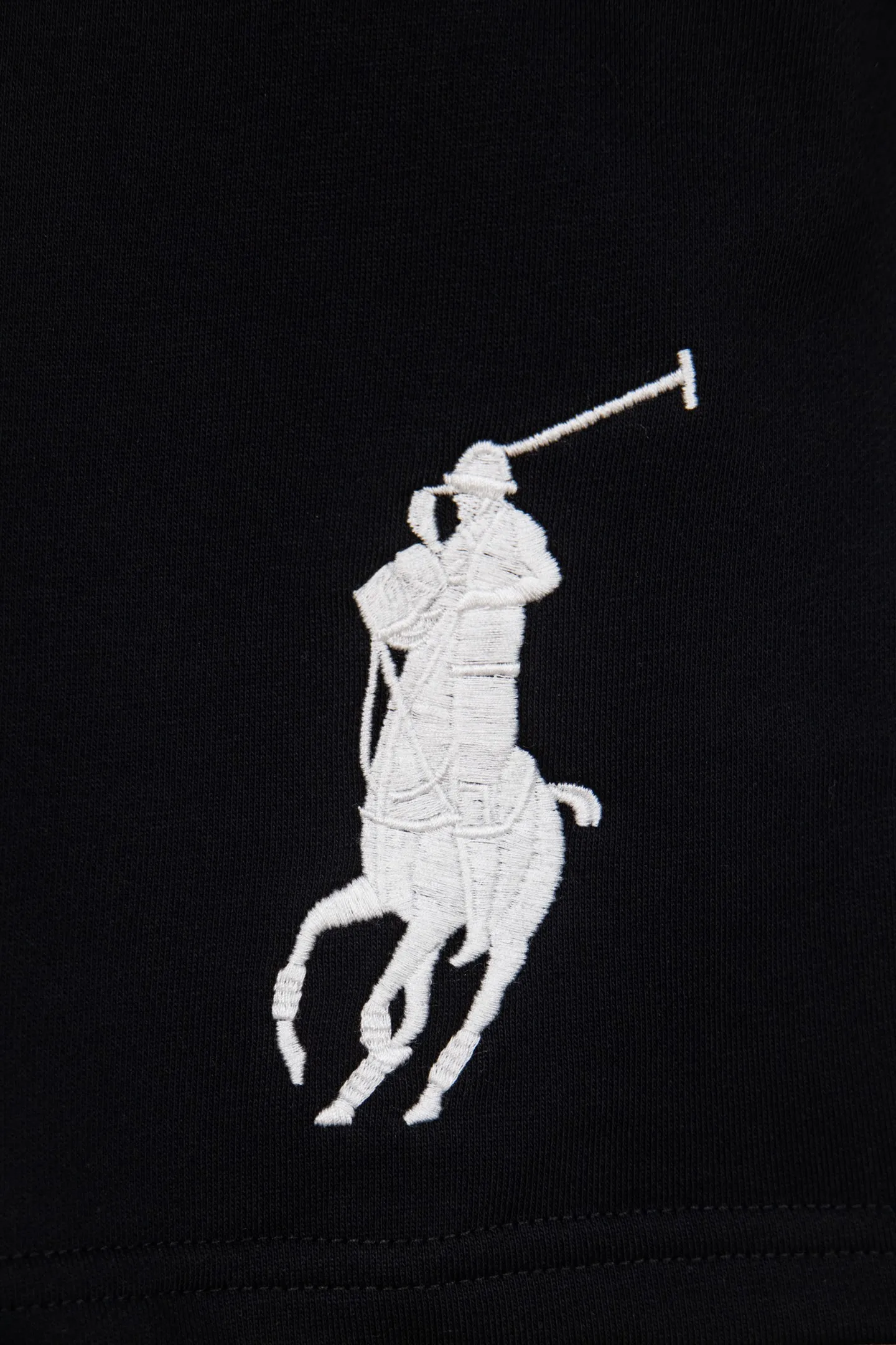 P140 Ralph Lauren/Ralph Lauren basic pony embroidered logo shorts for men and women, pure cotton fabric, easier to wear, more comfortable and less bulky than ordinary fabrics, threaded and dyed, classic pony embroidered logo, cross stitching details on the neckline, three-needle and five-thread workmanship throughout the body, complete accessories, how to wear any style, easy to control, casual matching, full of design, simple and must-have style! Color: Black White Navy Gray Size: S-XL